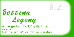 bettina legeny business card